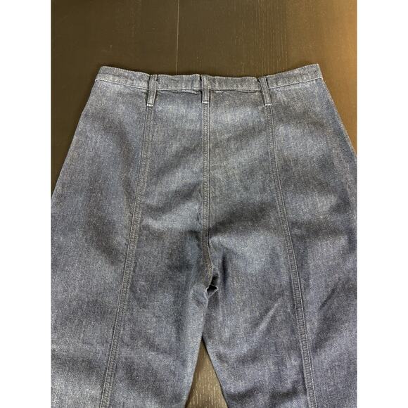 Frame Wide Leg Jeans 31 Dark Denim Wash Pockets High Rise Tall - Picture 10 of 11